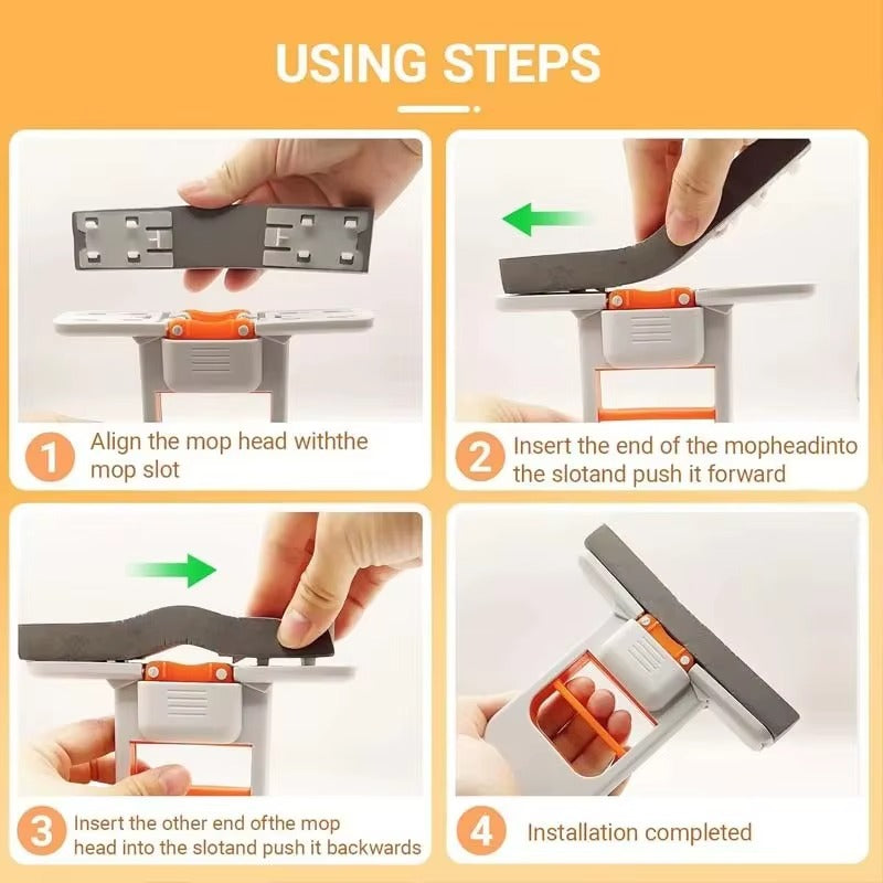 Mini Foldable Sponge Mop – Compact Self-Squeeze Cleaner